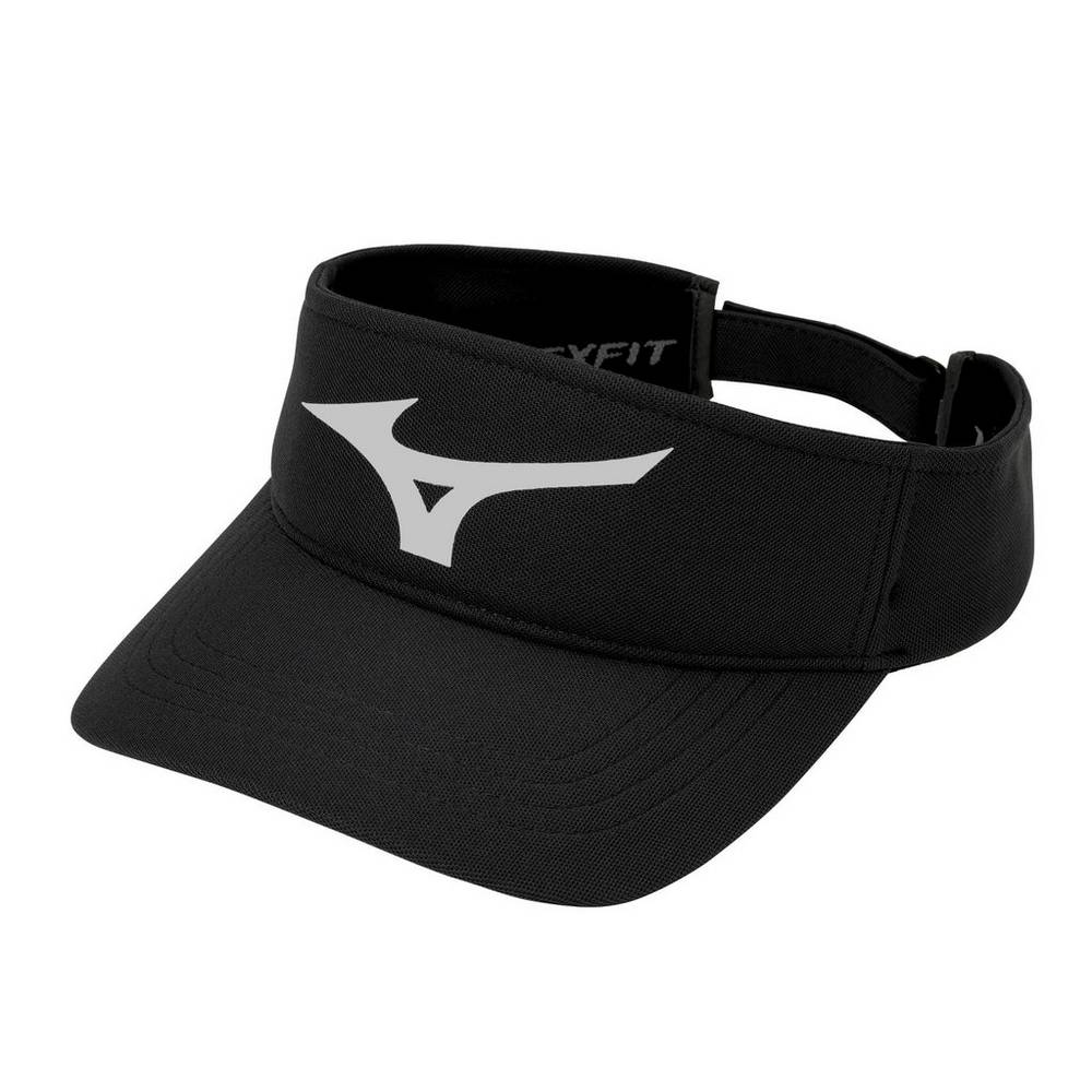 Viseira Mizuno Baseball Diamond - Homem - Pretas/Cinzentas - QGXTC9634